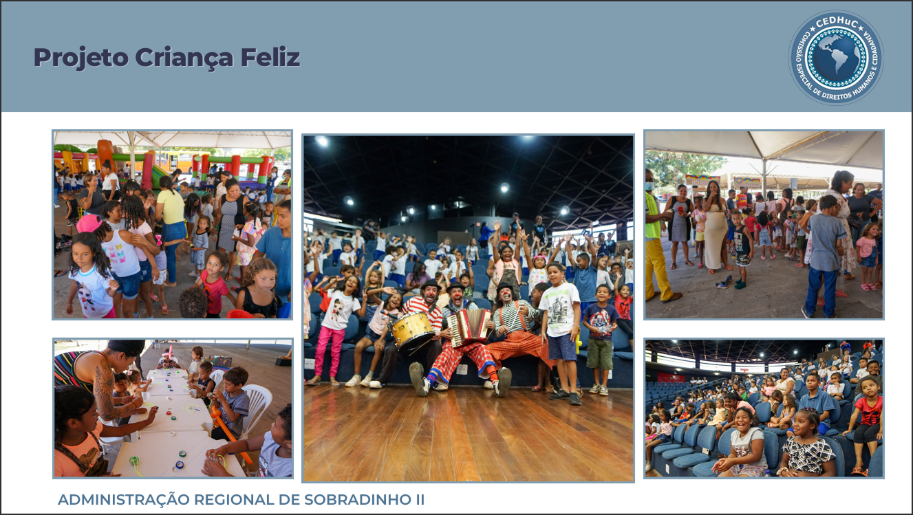 Imagem de página do portfólio com fotos de eventos