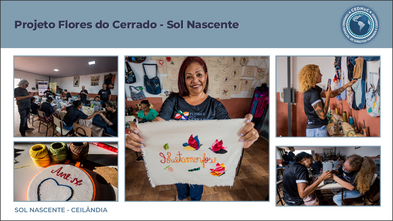 Imagem de página do portfólio com fotos de eventos