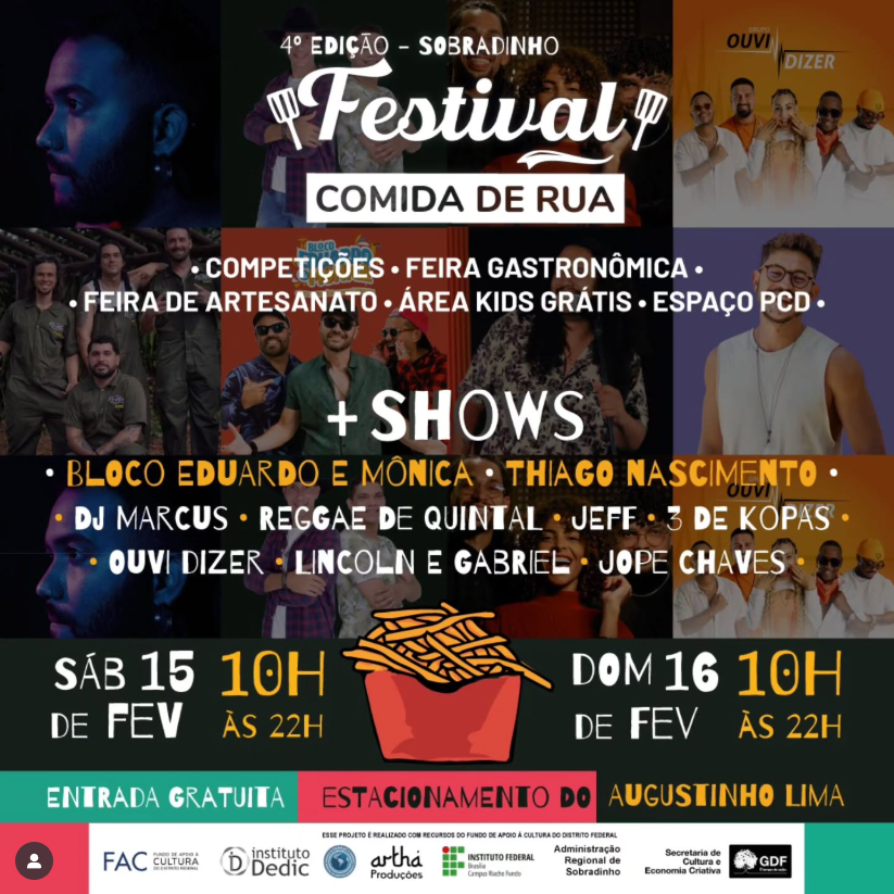 Imagem flyer Comida de Rua